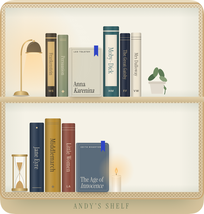Large widget showing two rows of the shelf