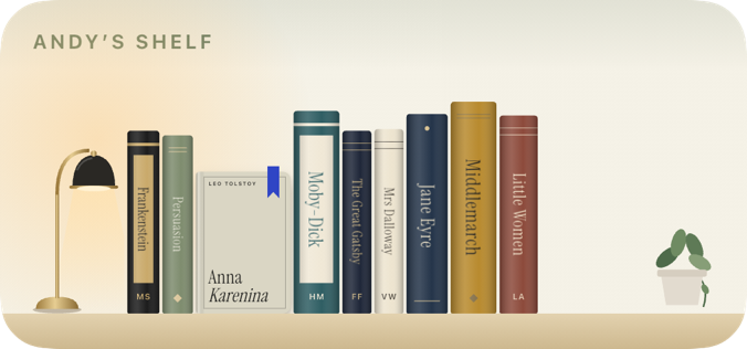 Medium widget showing one row of books