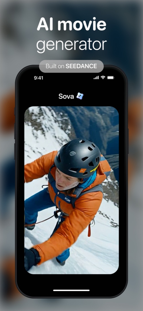 Hootz AI app turning a photo into an AI movie